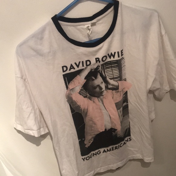 David Bowie Young Americans XS t shirt with lace strap back! - Picture 2 of 7